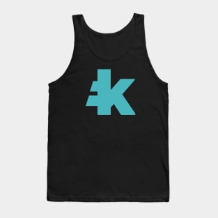 Kryll.io Cryptocurrency - Teal Logo Tank Top